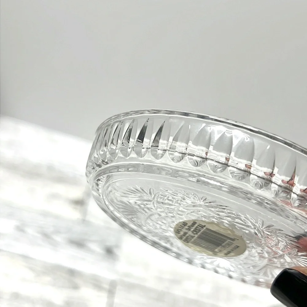 Vintage Essex Lead Crystal Coaster Set of 3